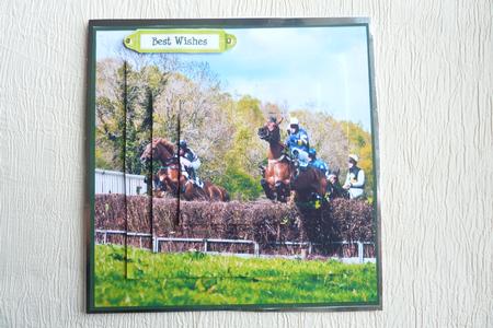 Horse Jumping Square Pyramid by Rosina Walker