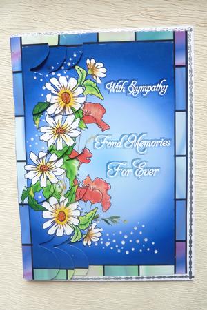 Daisies and Poppies Sympathy 2 by Rosina Walker