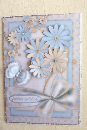 Blissful Blooms A5 Card Front with Step by Step by Rosina Walker