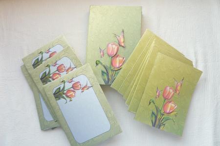 Tulips Folder Notelet Kit by Rosina Walker