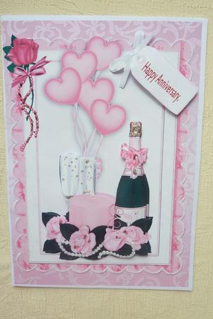 Pink Roses and Champagne by Rosina Walker