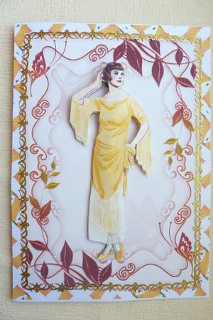 Lady in Lemon Dress by Rosina Walker