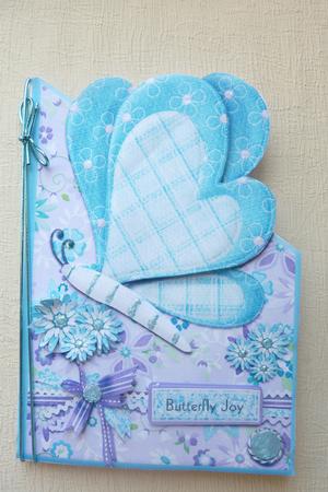 Butterfly Joy Diagonal Quick Cut & Fold Card by Rosina Walker
