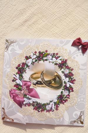 Wedding Rings Floral by Rosina Walker