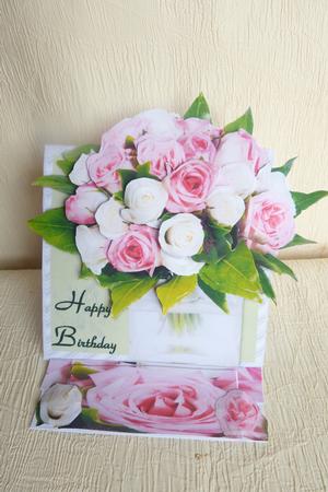 Happy Birthday Roses Easel Card Kit by Rosina Walker