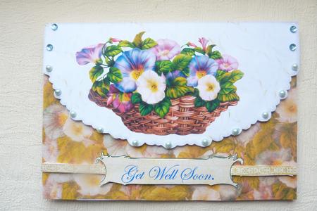Pansy Envelope Card by Rosina Walker