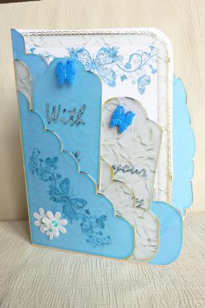 Crinkle Scalloped Pocket Card Kit 8 by Rosina Walker