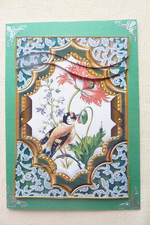 Nectar Bird Ornate Diamond 7x5 Swirvey Top Bottom Stacker by Rosina Walker