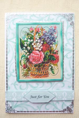 Faux Pyramid Floral Basket by Rosina Walker