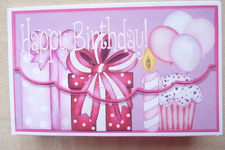 In the Pink - Envelope Card by Rosina Walker