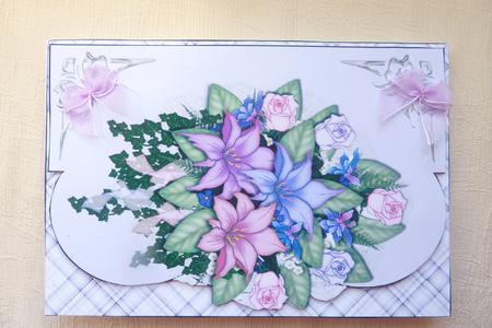 Floral Card Front by Rosina Walker
