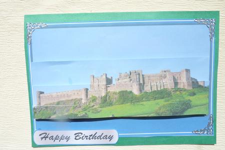 Happy Birthday, Fathers Day from Bamburgh Castle by Rosina Walker