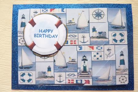 Very Nautical Wavy Corner Stacker by Rosina Walker