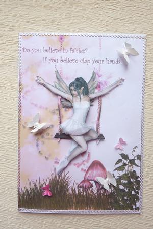 Do You Believe in Fairies? Card Front and Decoupage by Rosina Walker