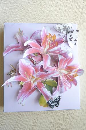 Lily Gift Box with a Decoupaged Lid by Rosina Walker