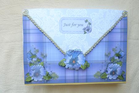 Pansies on the Envelope by Rosina Walker