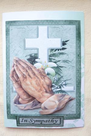 Sympathy Cross and Hands by Rosina Walker
