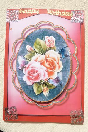 Glowing Roses A5 Topper by Rosina Walker
