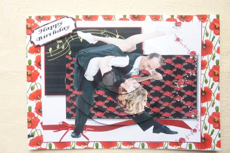 It's Your Birthday Lets Dance Oval Pyramid by Rosina Walker