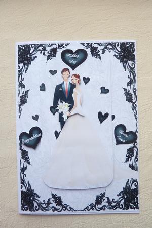 A5 Wedding Card by Rosina Walker