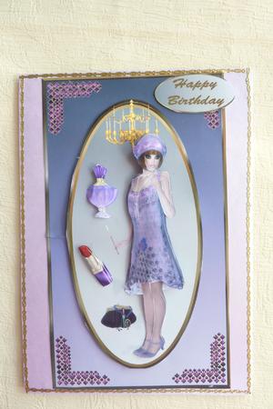 Flapper 1920s Girl Decoupage Topper by Rosina Walker