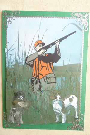 Duck Season Scalloped Corner Side Stacker by Rosina Walker