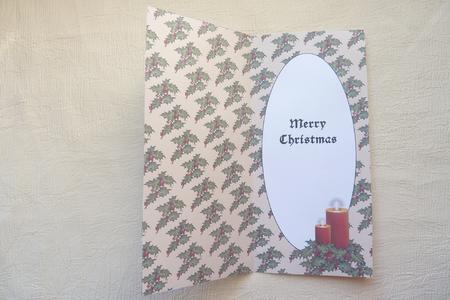 Christmas Candles Insert for Dl (cream 1) by Rosina Walker