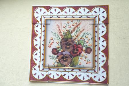 Colourful Pansy E Anglaise 8in Picture Topper Sheet by Rosina Walker
