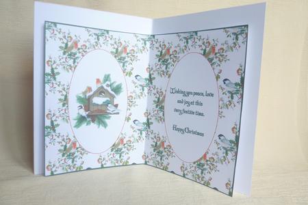 Christmas Robin in the Snow Insert by Rosina Walker