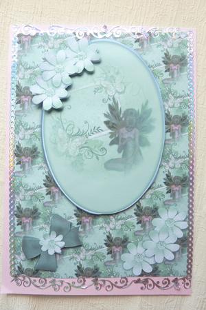 Green Fairy Card Front by Rosina Walker