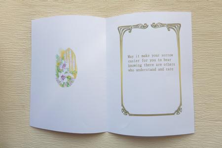 Sympathy Insert by Rosina Walker