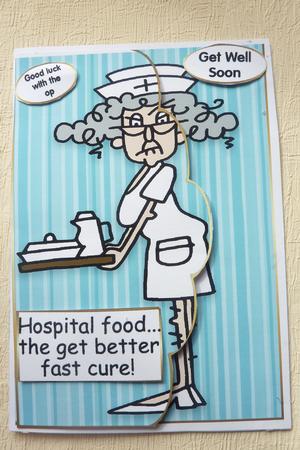 Humorous Card Get Well by Rosina Walker