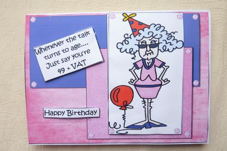 Stella's 49 + Vat Quick Card by Rosina Walker