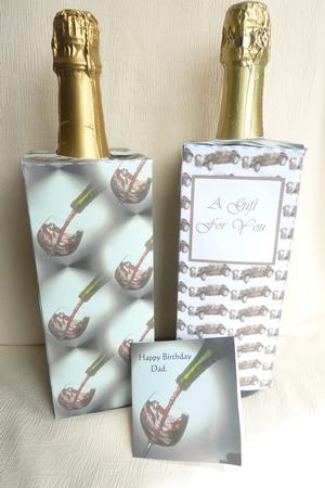 Wine Bottle Covers Set 2 - Male by Rosina Walker