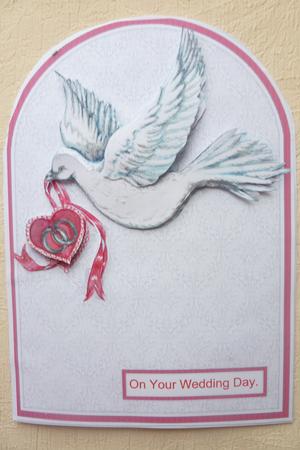 Dove & Heart Rounded Quick Card by Rosina Walker