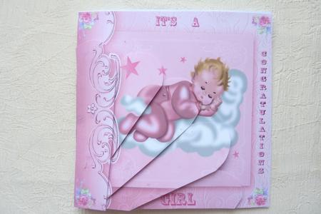 It's a Girl Fan Pyramage by Rosina Walker