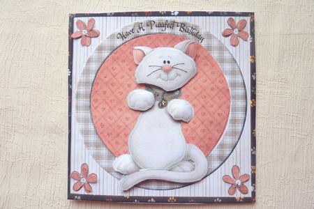 Purrfect Birthday with Decoupage by Rosina Walker