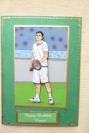 Tennis - Decoupage by Rosina Walker