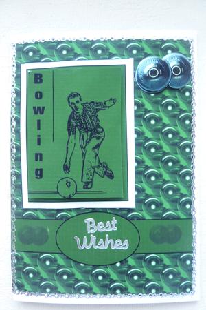 Vintage Bowls Pyramid Card Front by Rosina Walker