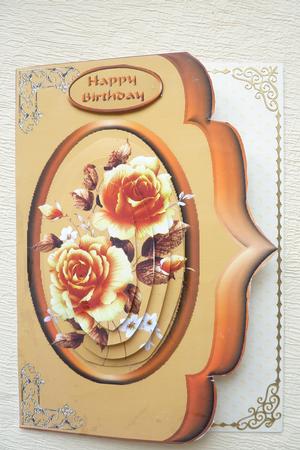 Copper Rose's Card Front by Rosina Walker