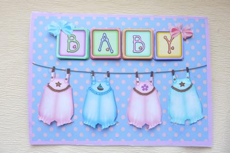 Baby Quick Card with Decoupage by Rosina Walker