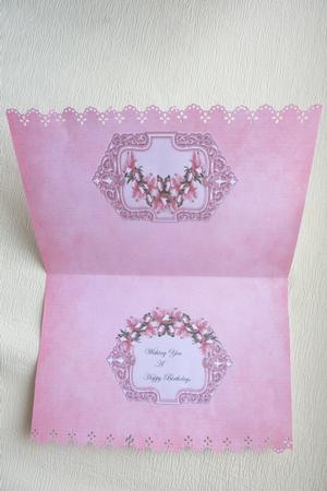 Delicate Floral Faux Envelope Insert by Rosina Walker