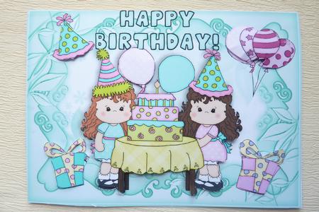 Come to My Party, with Cake and Balloons A4 by Rosina Walker