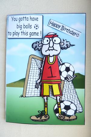 Gus Needs Big Balls, I Think That's Footballs by Rosina Walker