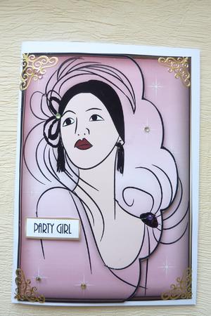 Scalloped Pink Deco by Rosina Walker