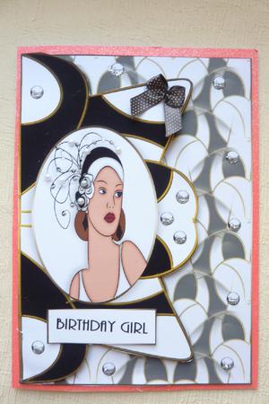 Amber Deco Cameo by Rosina Walker