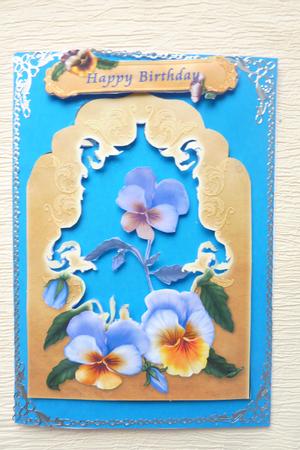 Pansy Elegant Top 5x7 Quick Card by Rosina Walker