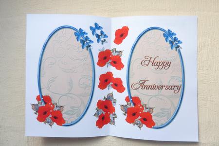 Oval Framed Poppy by Rosina Walker