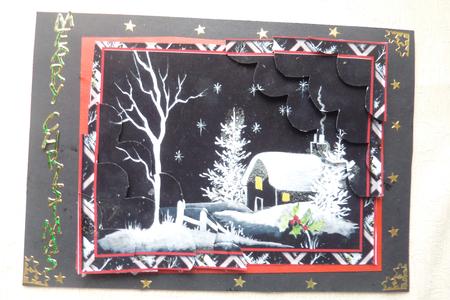 Cottage in Snow by Rosina Walker