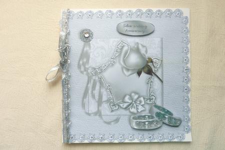 Wedding/anniversary Card Front by Rosina Walker